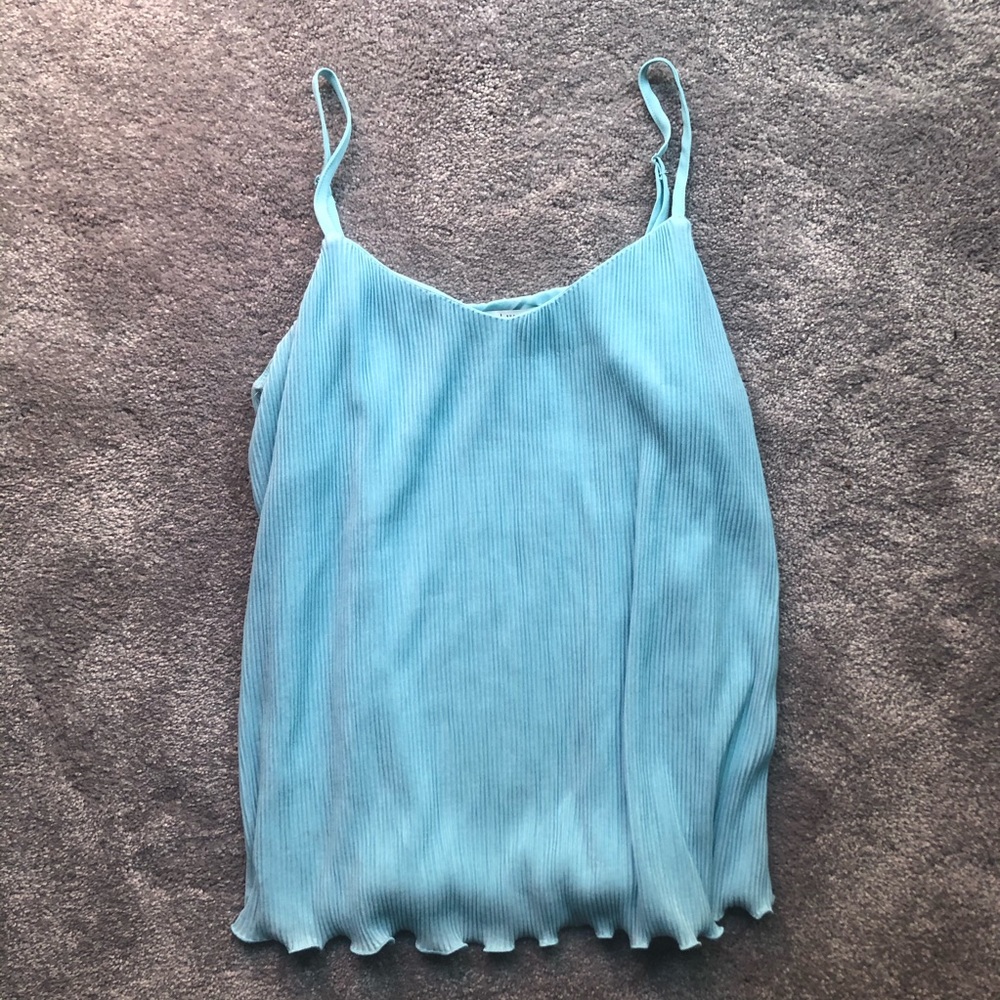 White House Black Market Blue Top with Straps